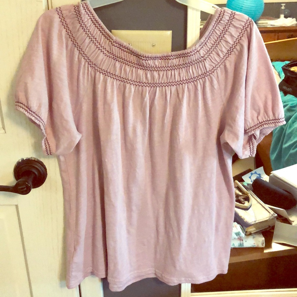 Old Navy cinched top and sleeve shirt
